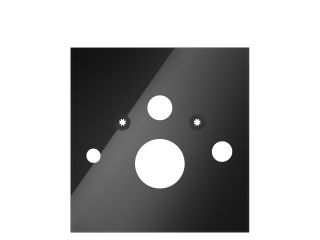 Tece Стеклянная панель TECElux, нижняя 9650106